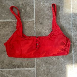 Xhilaration Brand Bikini Top Bright Red/Orange XL